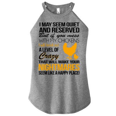 Don't Mess With My Chickens Women’s Perfect Tri Rocker Tank