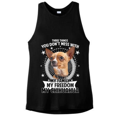 Don't Mess With My Chihuahua Ladies PosiCharge Tri-Blend Wicking Tank