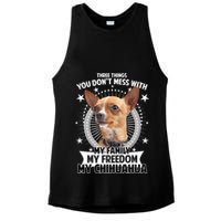 Don't Mess With My Chihuahua Ladies PosiCharge Tri-Blend Wicking Tank