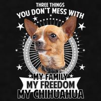 Don't Mess With My Chihuahua Ladies PosiCharge Tri-Blend Wicking Tank