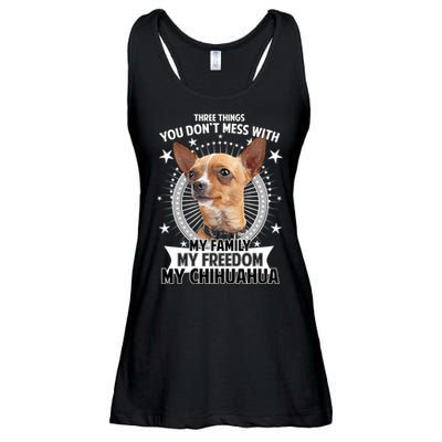 Don't Mess With My Chihuahua Ladies Essential Flowy Tank