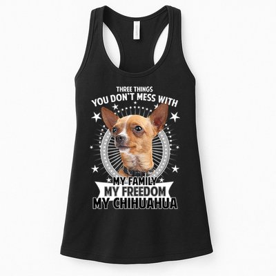 Don't Mess With My Chihuahua Womens Tank Top