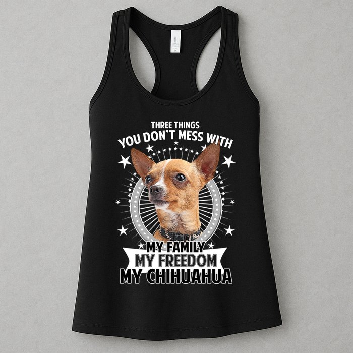 Don't Mess With My Chihuahua Womens Tank Top