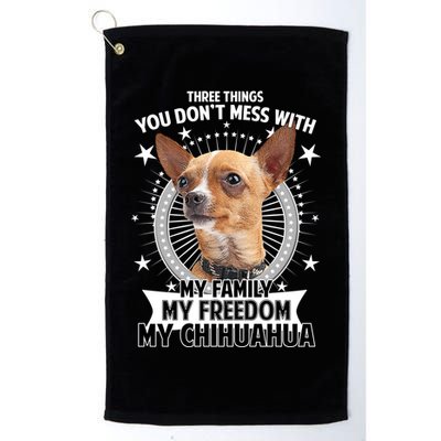 Don't Mess With My Chihuahua Golf Towel