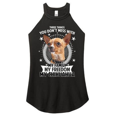 Don't Mess With My Chihuahua Women's Perfect Tri Rocker Tank