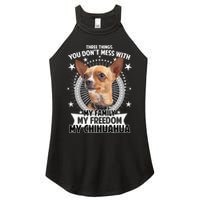Don't Mess With My Chihuahua Women's Perfect Tri Rocker Tank