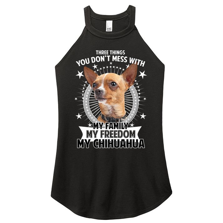 Don't Mess With My Chihuahua Women's Perfect Tri Rocker Tank