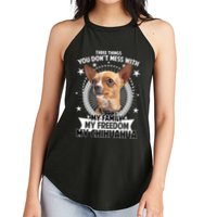 Don't Mess With My Chihuahua Women's Perfect Tri Rocker Tank