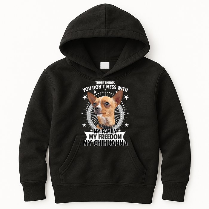Don't Mess With My Chihuahua Kids Hoodie