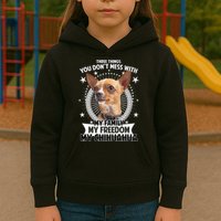 Don't Mess With My Chihuahua Kids Hoodie