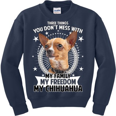 Don't Mess With My Chihuahua Kids Sweatshirt