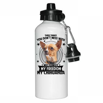 Don't Mess With My Chihuahua Aluminum Water Bottle