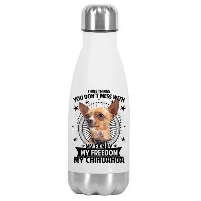 Don't Mess With My Chihuahua Stainless Steel Insulated Water Bottle