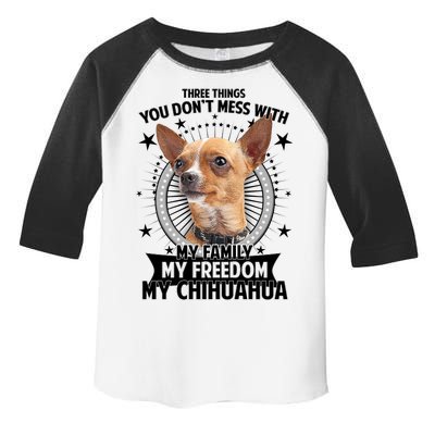 Don't Mess With My Chihuahua Toddler Fine Jersey T-Shirt