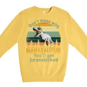 Don't Mess with Nanasaurus Premium Crewneck Sweatshirt