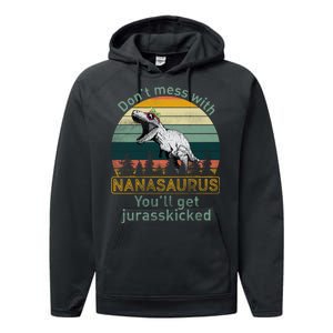 Don't Mess with Nanasaurus Performance Fleece Hoodie