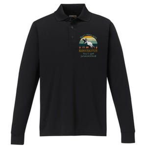 Don't Mess with Nanasaurus Performance Long Sleeve Polo