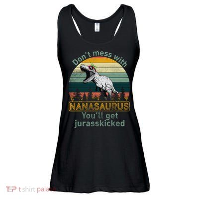 Don't Mess with Nanasaurus Ladies Essential Flowy Tank