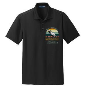 Don't Mess with Nanasaurus Dry Zone Grid Polo