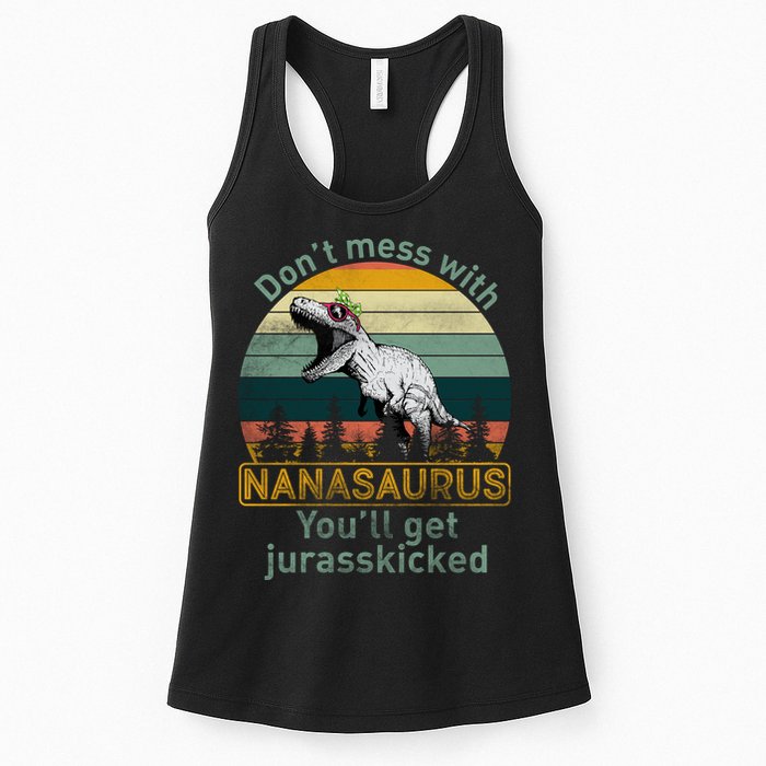 Don't Mess with Nanasaurus Womens Tank Top