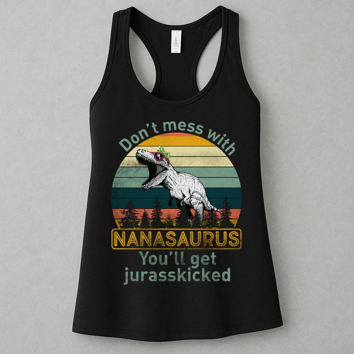 Don't Mess with Nanasaurus Womens Tank Top