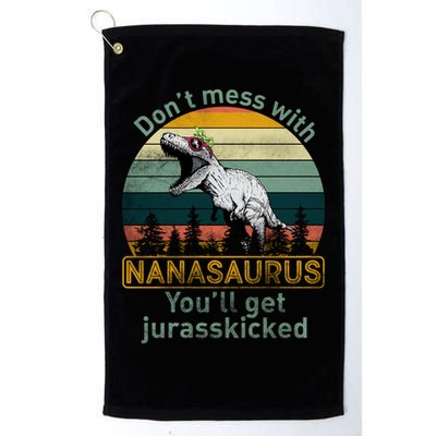 Don't Mess with Nanasaurus Golf Towel