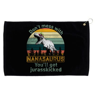 Don't Mess with Nanasaurus Grommeted Golf Towel