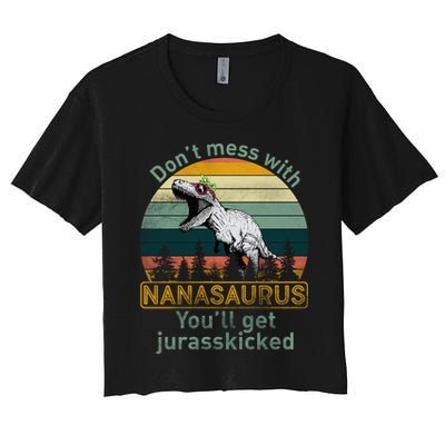 Don't Mess with Nanasaurus Crop Top