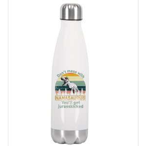 Don't Mess with Nanasaurus Stainless Steel Insulated Water Bottle