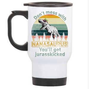 Don't Mess with Nanasaurus Stainless Steel Travel Mug