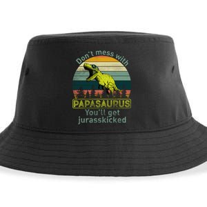 Don't Mess With Papasaurus Sustainable Bucket Hat