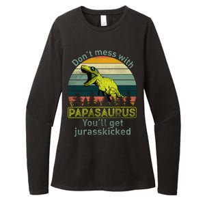 Don't Mess With Papasaurus Womens CVC Long Sleeve Shirt