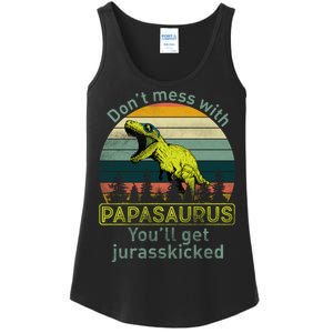 Don't Mess With Papasaurus Ladies Essential Tank