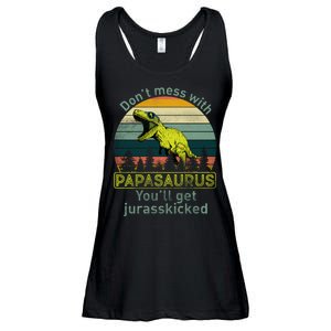 Don't Mess With Papasaurus Ladies Essential Flowy Tank