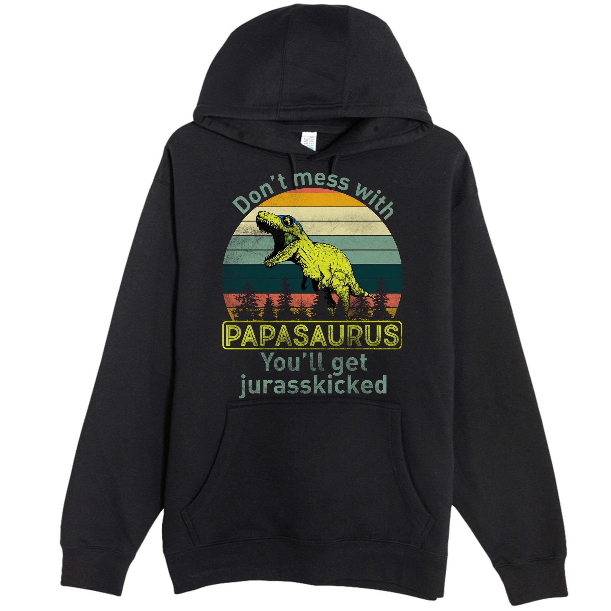 Don't Mess With Papasaurus Premium Pullover Hoodie