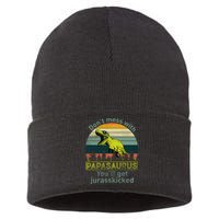 Don't Mess With Papasaurus Sustainable Knit Beanie