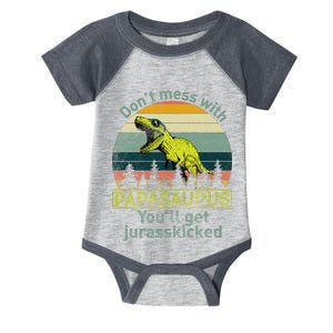 Don't Mess With Papasaurus Infant Baby Jersey Bodysuit