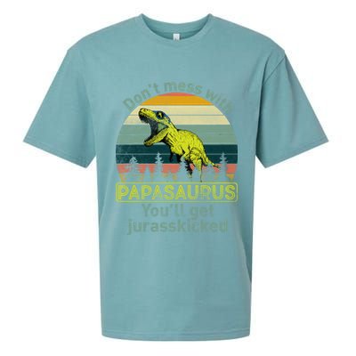 Don't Mess With Papasaurus Sueded Cloud Jersey T-Shirt