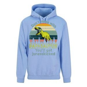 Don't Mess With Papasaurus Unisex Surf Hoodie