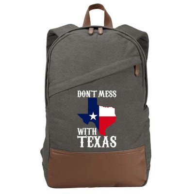Don't Mess With Texas Cotton Canvas Backpack