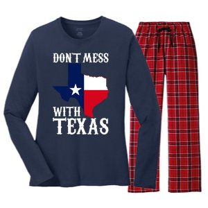 Don't Mess With Texas Women's Long Sleeve Flannel Pajama Set 