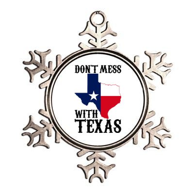 Don't Mess With Texas Metallic Star Ornament