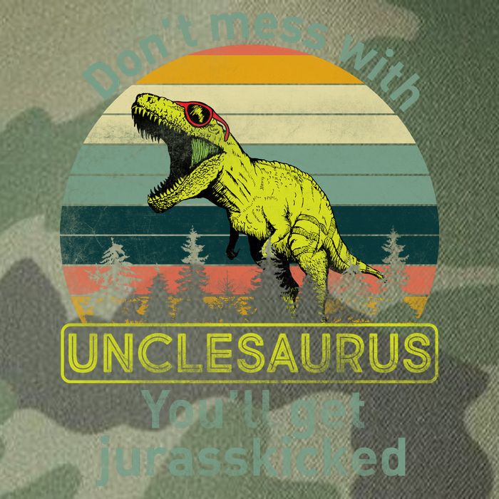 Don't Mess With Unclesaurus Legacy Tie Dye Trucker Hat