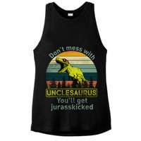 Don't Mess With Unclesaurus Ladies PosiCharge Tri-Blend Wicking Tank