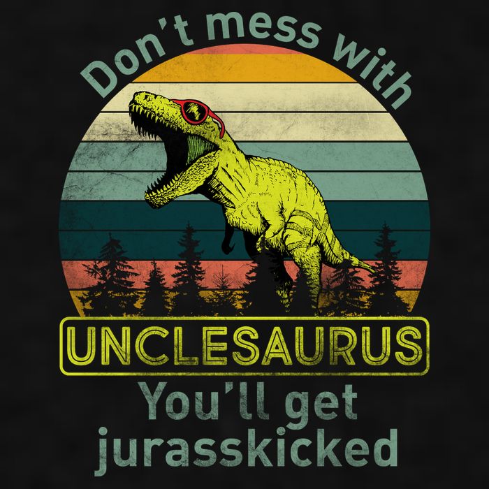 Don't Mess With Unclesaurus Ladies PosiCharge Tri-Blend Wicking Tank