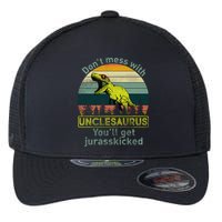 Don't Mess With Unclesaurus Flexfit Unipanel Trucker Cap