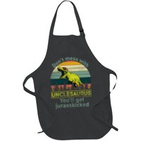 Don't Mess With Unclesaurus Full-Length Apron With Pockets