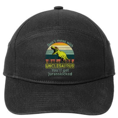 Don't Mess With Unclesaurus 7-Panel Snapback Hat