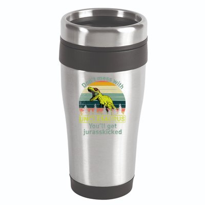 Don't Mess With Unclesaurus 16oz Travel Tumbler