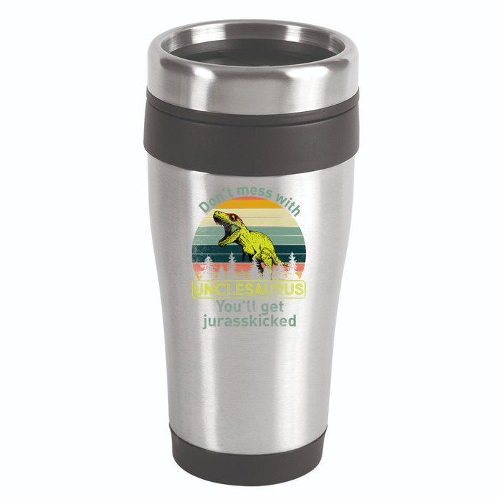 Don't Mess With Unclesaurus 16oz Travel Tumbler